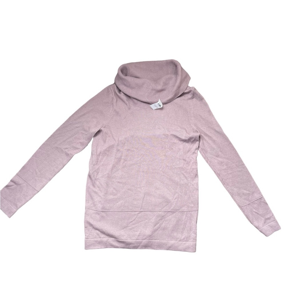 NWT LOFT Cowl Neck Light Pink Long Sleeve Sweater Tunic Size Small